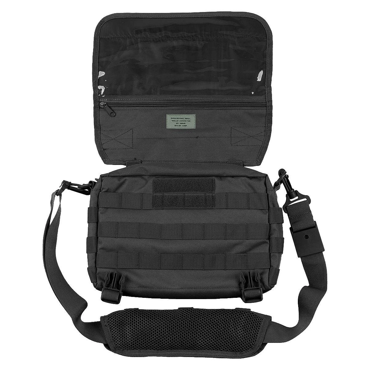 MFH MOLLE Shoulder Bag Padded Straps Black 4 MFH MOLLE Shoulder Bag Padded Straps Black - Image 4