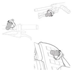 Hazard 4 NightCrawler Flashlight Mount Black -Bag Series hazard4 nightcrawler black amaz 4