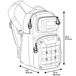 Maxpedition Gridflux Sling Pack Grey -Bag Series maxpedition gridflux shoulder sling pack grey 6 1