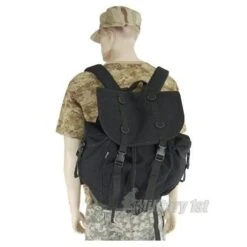 Mil-Tec German Army Mountain Rucksack Black -Bag Series mountain black4 1